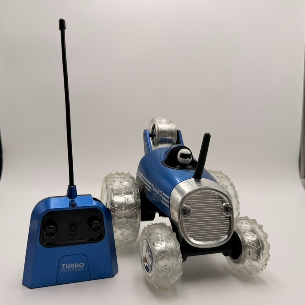 Turbo Tumbler RC Stunt Car Kids OS Blue Good 49MHz‎ 360 Spins FL2016B
